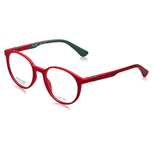 POLICE VK129 Gafas, Full Matt Red, 48 Unisex niños