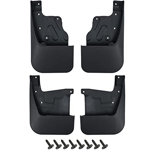 Image of 4PCS Mud Flaps Splash Guards, Front & Rear Tire Wheel Mud Guards All Weather Mudguards Mudflaps with Hardware Kits Accessories for Toyota Tundra 2022 2023