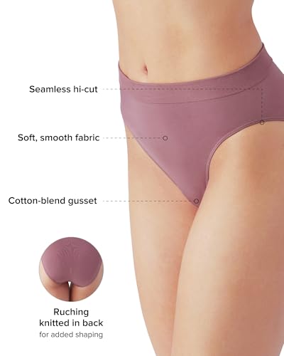Image of Wacoal Women's B-Smooth Seamless Full Coverage Hi-Cut Brief Panty, 834175
