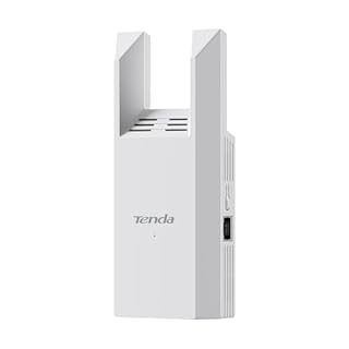 Tenda Ripetitore WiFi AC1200, Amplificatore Dual Band con Porta Ethernet, WiFi Extender e Access Point, Copertura fino a 150 m², Indicatore LED, WPS, Controllo da App(A18)