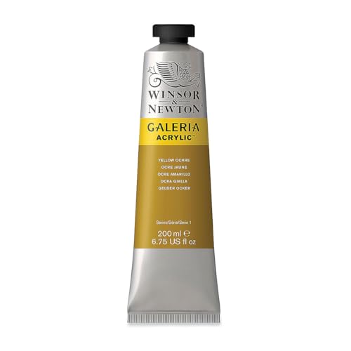 Image of Winsor & Newton Galeria Acrylic Color Tube, 200ml, Yellow Ochre