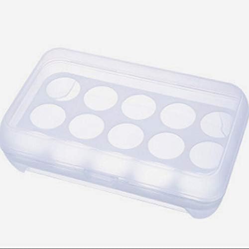 Egg Container 15 Cell Egg Portable Refrigerator Fresh Box Storage Container Case Bin Wild Storage Box Egg Crisper Kitchen (Color : D) (C)