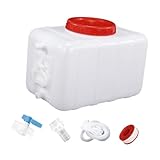 Menolana Camping Water Storage Carrier Jug Water Container Tank Rectangular Outdoor Water Bucket for Fishing, Backpacking, Outdoor, 25L