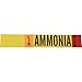 Brady 90462, 8" Dia. Vinyl Blank Liq Ammonia High Pipe Marker, 25 Cards