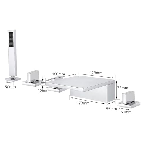 Robinetterie de salle de bain pour spa à domicile avec ensemble douche complet
