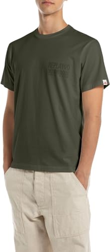 T-shirt Replay M3227 homme confectionné avec des finitions premium et coupe moderne