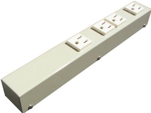 1' Hardwired Plug Strip, Beige, H104NVG