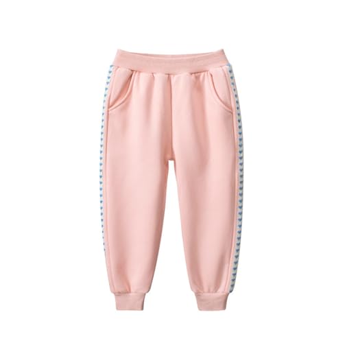 Autumn and Winter New Children's Pants in The Children Plus Fleece Sports Pants Love Everything Girls Wear