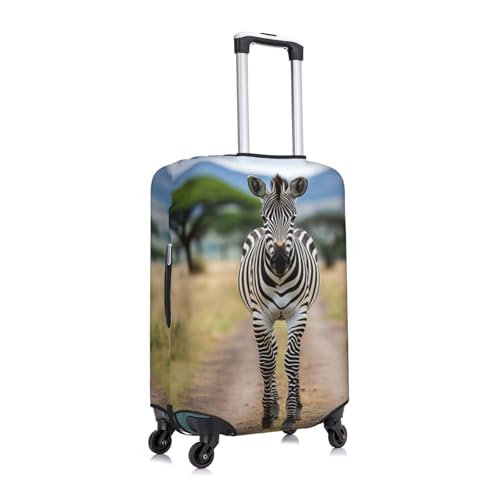Zebra Animal Print Luggage Cover Suitcase Protector Anti-scratch Fits 18-32 Inch Trolley Case3