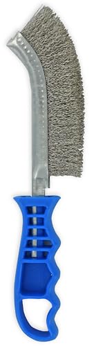 TIVOLY XT20251006170 Brosse métal Ergo poignée Plastique Fil Inox - couleur aléatoire- 26cm