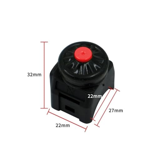 Bouton poussoir rouge moto robuste pour commande de klaxon et démarreur UTV - 2