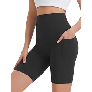 baleaf Women’s Cycling Shorts High Waisted 3″/5″/8″ Running Shorts Gym Yoga Short with Pockets