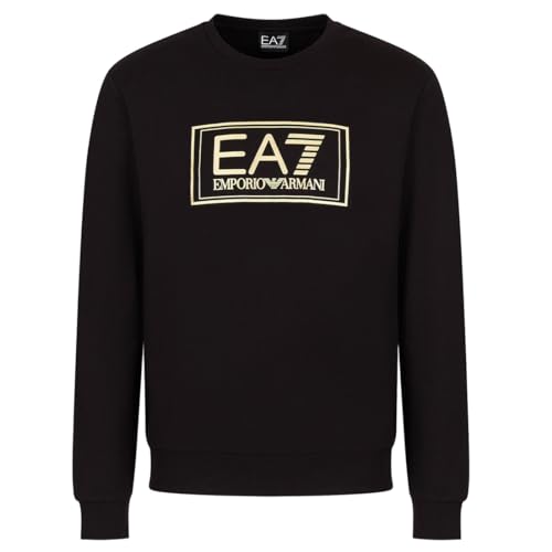 Emporio Armani Sudadera Sweatshirt Hombre EA7 6HPM73 PJF3Z (Negro, L), Negro , L
