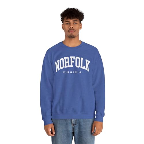 Norfolk Virginia Adult Unisex Crewneck Sweatshirt3