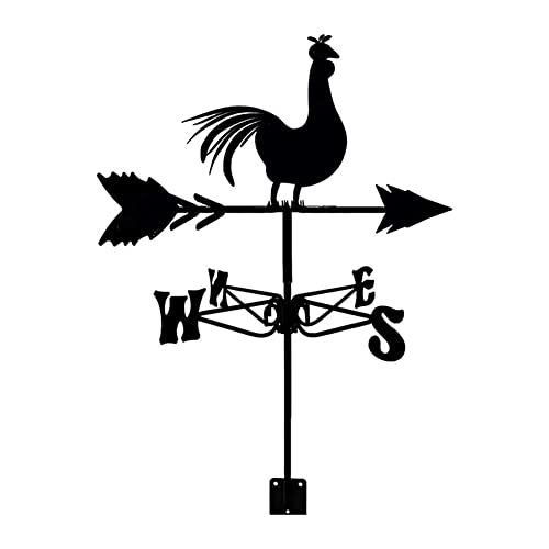 Outils de mesure de girouette Coq en acier décoration toit maison