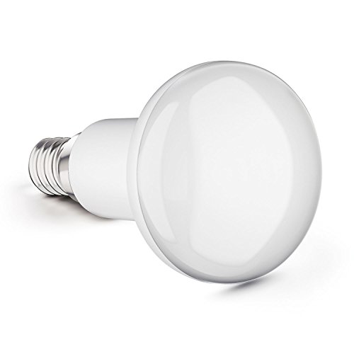 ledscom.de 3 piezas bombilla LED E14, R50, blanco cálido (2700 K), 5,2 W, 485lm, 112°, mate