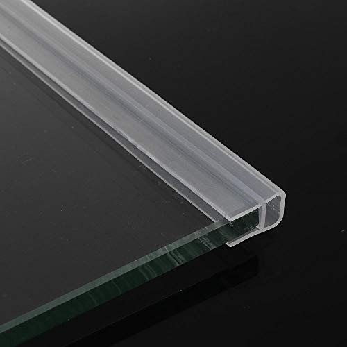 ZKDY 2M 612Mm F U H Forma puerta de vidrio sellado de las tiras de caucho de silicona de cristal de ventana Seal Strip pantalla Bath Puerta Weatherstripu 12mm Forma para T 12mm Forma