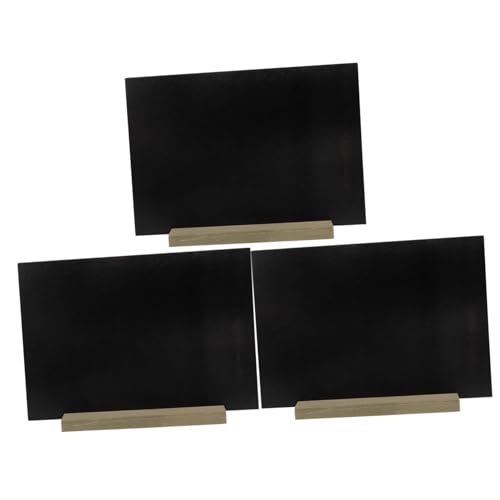 Luxshiny 3pcs Mini Chalkboard Signs Double Sided Writable Message Boards for Food Buffet Easy to Use Mini Blackboards with Pens for Tabletop Display and Event Decorations