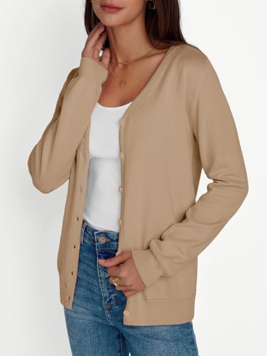 LILLUSORY Cardigan Sweaters for Women 2025 Fall Fashion Lightweight Cardigans Sweater Button Down Trendy Shirts Outfits3