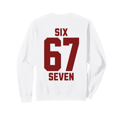 67 Six Seven Sport Design on Back. 6 7 Meme Men Women Kids g[i[