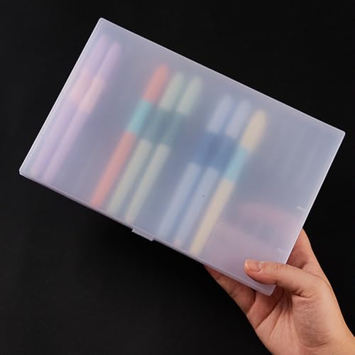 Caja transparente para pluma estilográfica con 12 ranuras, resistente al agua, para organización de escritorio y oficina de estudiantes - imagen 6