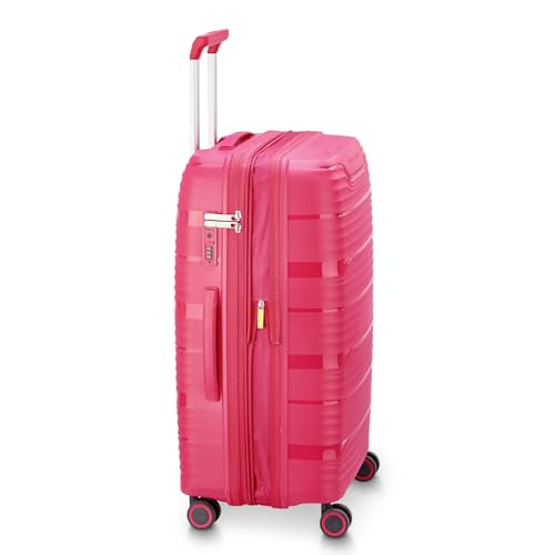 DELSEY Paris Dune Hardside Expandable Luggage with Spinner Wheels, Viva Magenta, Checked-Medium 25 Inch3