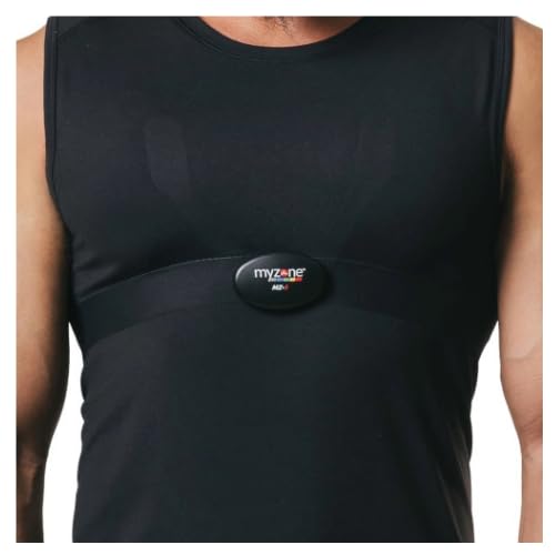 MYZONE MZ-3 Sportshirt - Performance Gym Shirt für Herren, entwickelt für MZ-3 Herzfrequenzmesser und geeignet für alle sportlichen Aktivitäten, Schwarz, XL