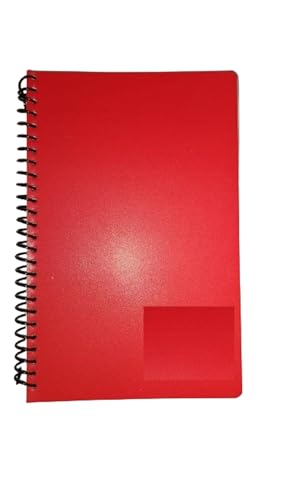 Image of Peeplvalue Pack of 10 A5 Size-160 Pages Lined Spiral Bound Notebook White Ruled Line Paper Wirebound Journal /Diary /DIY Notepads for School /Office (A5 multicolour Size- 14x21cm)