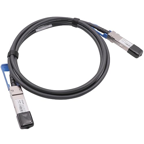 Image of 100GbE QSFP28 DAC Twinax Cable, 2 Meter 100GBASE-CR QSFP28 to QSFP28 Passive Copper Cable, Compatible for Cisco QSFP-100G-CU2M, Ubiquiti, Mikrotik, Netgear, Supermicro, Open Source Switches