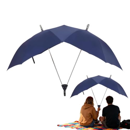 Parapluie double grand format anti-vent pour le voyage et la pluie