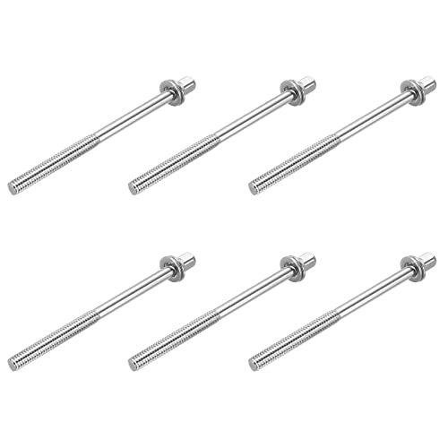 MECCANIXITY ドラム突っ張り棒 M5 x 80mm バスドラム用 ハードウェアパーツ アクセサリー 6個パック