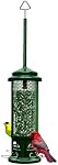 Squirrel Buster Legacy Truly Squirrel-Proof Wild Bird Feeder w/4 Stainless Steel Perches and 4 Seed Ports, for Clinging and Perching Birds, 2.6 lbs Seed Capacity, Green | 2.6 Lb Capacity, 4 Metal Perches and Ports, Weight-Adjustable Squirrel-Proof Sh