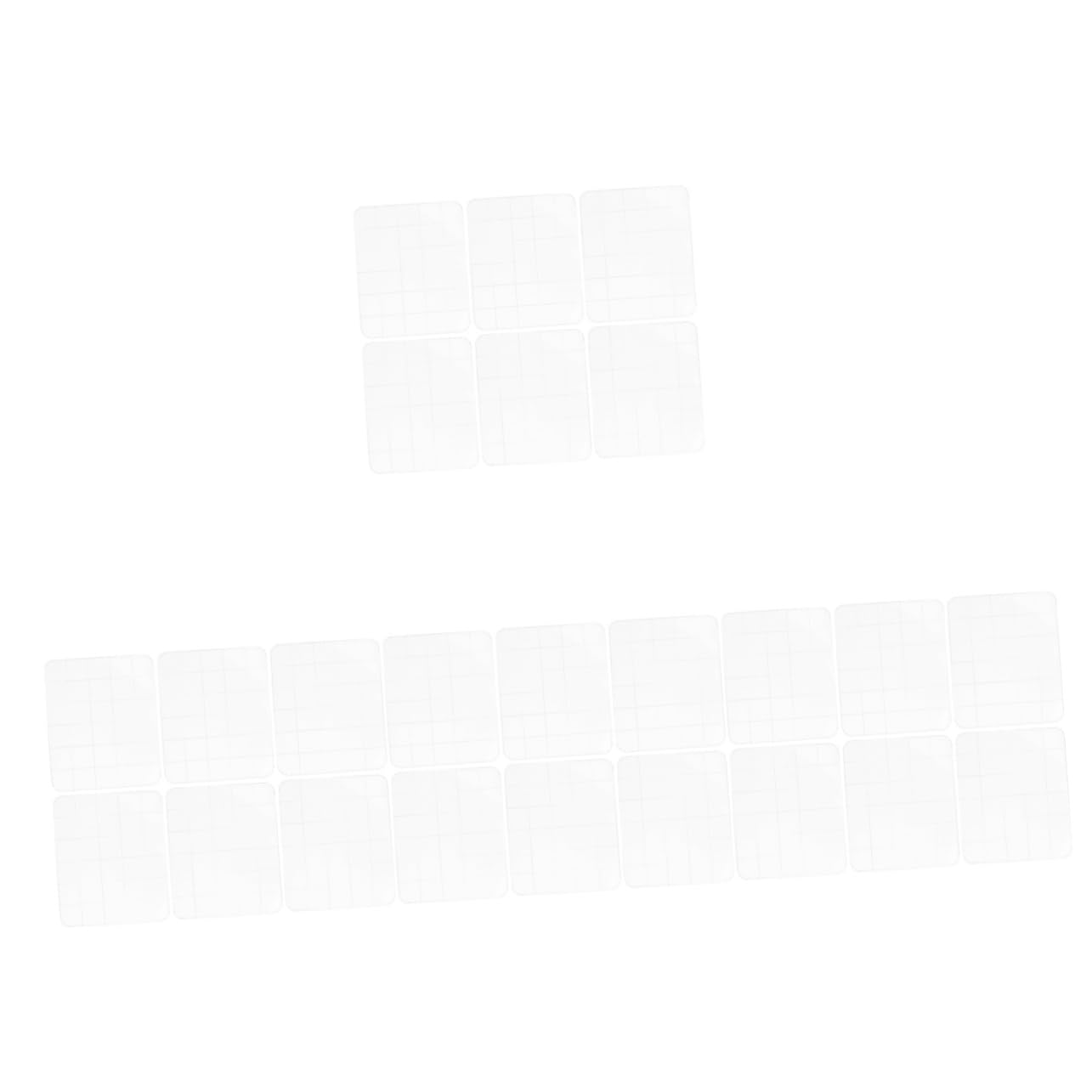 SHINEOFI 4 Set Bordo Timbro Acrilico Album Creazione Timbro Fondente Primo Set Timbri Fai Da Te Attrezzo Per Scrapbooking Targa Bolck Chiaro Bianca 6 Pezzi*4