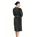 LOOKS BY WOLFGANG JOOP Bademantel XL, Bademantel Unisex Frottee, Morgenmantel grau mit Schalkragen, hochwertige Baumwollmischung