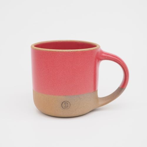 CHIPS マグカップ おしゃれ かわいい レッド BRICKS 350ml コーヒーカップ 北欧 風 日本製 美濃焼 陶器 大きいマグカップ スープカップ 手作り 保温性 カフェ風 電子レンジ・食洗機対応 ギフト・プレゼントに最適