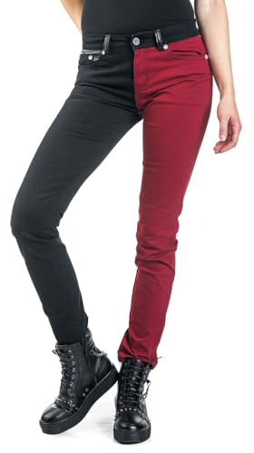 Pantaloni Di Black Premium By Emp - Skarlett - W27L32 A W34L34 - Donna - Nero/Rosso - 2
