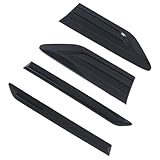 for Volkswagen Tiguan 2017-2024 Black Exterior Side Wing Emblem Badge Decals Cover Trim Car Accessories 4pcs