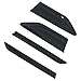 for Volkswagen Tiguan 2017-2024 Black Exterior Side Wing Emblem Badge Decals Cover Trim Car Accessories 4pcs