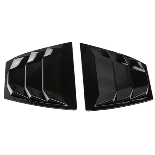 Persiana trasera lateral para coche de color negro brillante, compatible con Axela 2014-2018