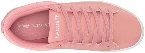 Lacoste Girl's Kid's Straightset Sneaker, Pink/Off White, 4 Medium US Toddler | Image 4