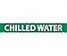 PIPEMARKER, PS VINYL, CHILLED WATER, 2X14 1 1/4" CAP HEIGHT (25 Pack)