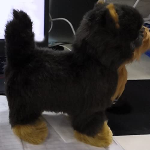 Nsdsb Simulation de chien Yorkshire Can't Move or Bark Décoration Cadeau d'anniversaire Décoration de bureau Cover