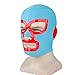 Mexican Wrestler Costume Adult Men Cape with Mask Crazy Priest Red Long Cloak Halloween Party Cosplay Outfits (XX-Large)