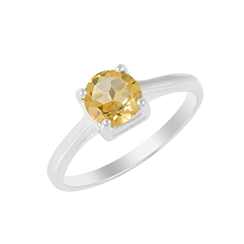 Bague citrine en argent 925 à porter au quotidien pour illuminer vos tenues