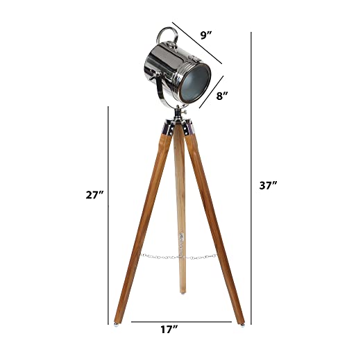 Image of Modern Floor Lamp with Spot Light Head for Living Room & Bedroom | Tall Metal Standing Lamp with Stable Round Base | Minimalist Corner Light for Home Decor, Reading & Ambient Lighting