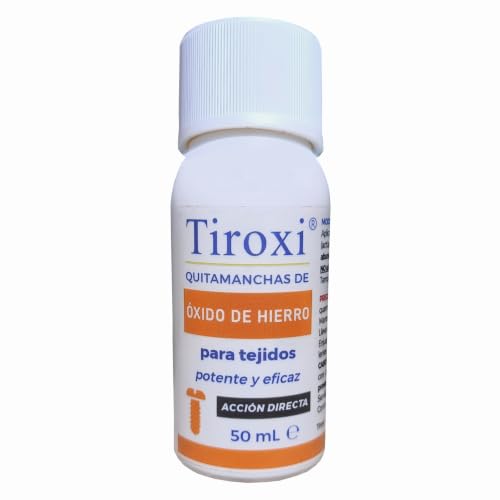 Tiroxi Quitamanchas de Óxido de Hierro para Ropa, Bote 50 mL
