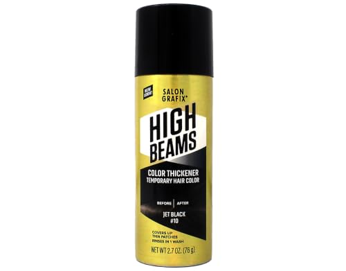 Salon Grafix High Beams Spray Temporal para Cabello Jet Black miniatura 1