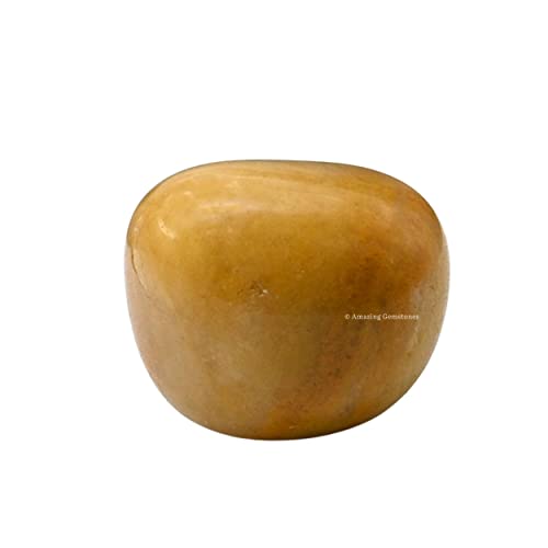 1 oz Yellow Jasper Crystal Tumbled Stones Polished Rocks - Natural Gem Stones for Healing - DIY Crystals for Protection