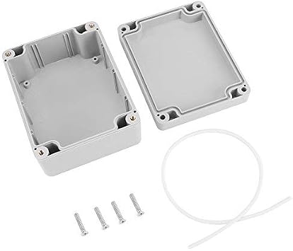 Project Junction Box, IP65 Waterproof Power Electronic Enclosure Boxes Universal Dustproof Fixed Conduit Outlet Case ABS Plastic Watertight Weatherproof Box for DIY Electrical Outdoor White