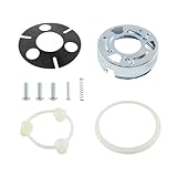 YSHAP Steering Wheel Horn Cap Contact Mounting Kit Compatible with 1967-1981 Chevy Camaro Impala Nova Chevelle G-M-C Truck Models, Black, Metal with Rubber and Plastic Components